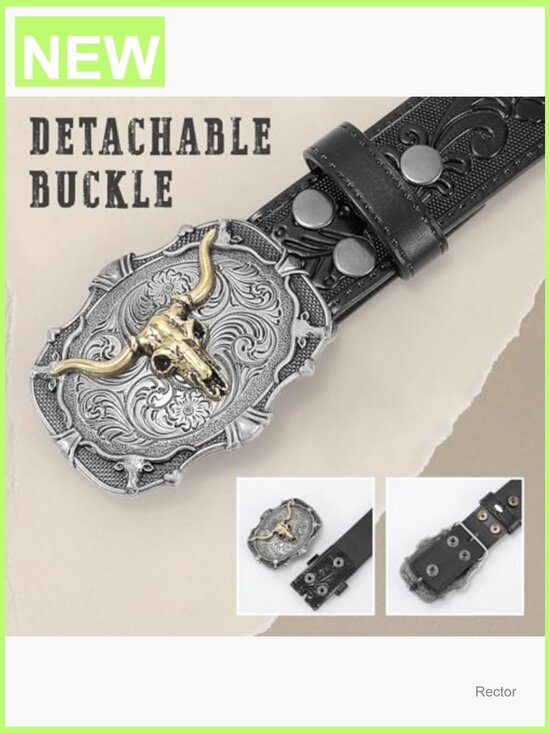 $_57.JPG?set_id=8800005007 Western Cowboy Belt Embossed Leather Removable Buckle Unisex